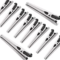 Ipow [8+2 PCS] Pinzas para Ropa Bolsas Cerradas Pinzas para Cocina Pinzas de Acero Inoxidable Mantenga Alimentos Frescos…